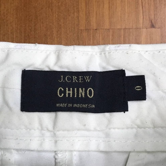 J. CREW White Chinos Flat Front Shorts size 0 - Picture 3 of 5